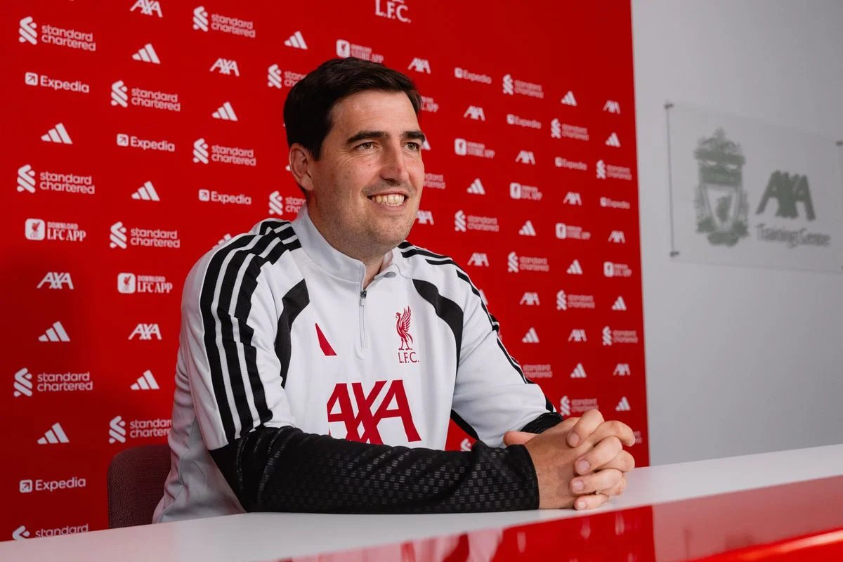 Andoni Iraola new manager of Liverpool Football Club at Axa training centre