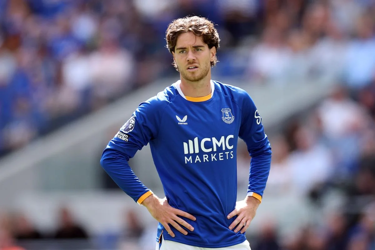 Hayden Hackney during the pre-season friendly match between Everton and OSC Lille at Hill Dickinson Stadium. Photo by Jan Kruger/Getty Images