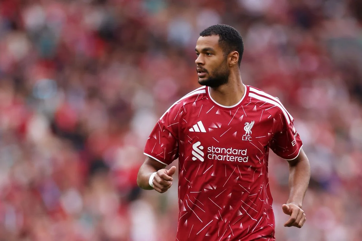 Cody Gakpo of Liverpool looks on during the pre-season friendly match between Liverpool FC and Como Calcio