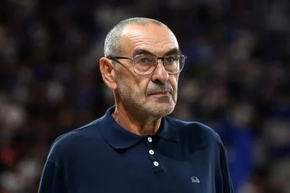 BERGAMO, ITALY - AUGUST 23: Maurizio Sarri, Head Coach of Atalanta looks on before the Serie A match between Atalanta BC and US Sassuolo at Stadio Atleti Azzurri d'Italia on August 23, 2026 in Bergamo, Italy. (Photo by Marco Luzzani/Getty Images)