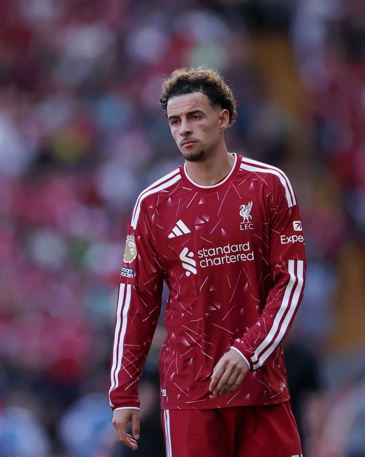 Curtis Jones of Liverpool during the Premier League match against Brentford on May 24, 2026.