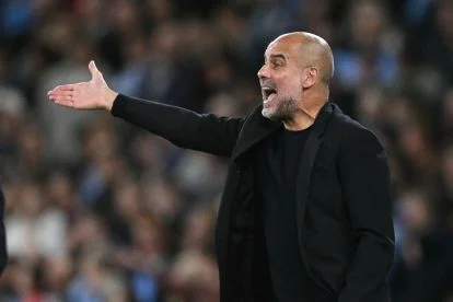 Pep Guardiola during a match